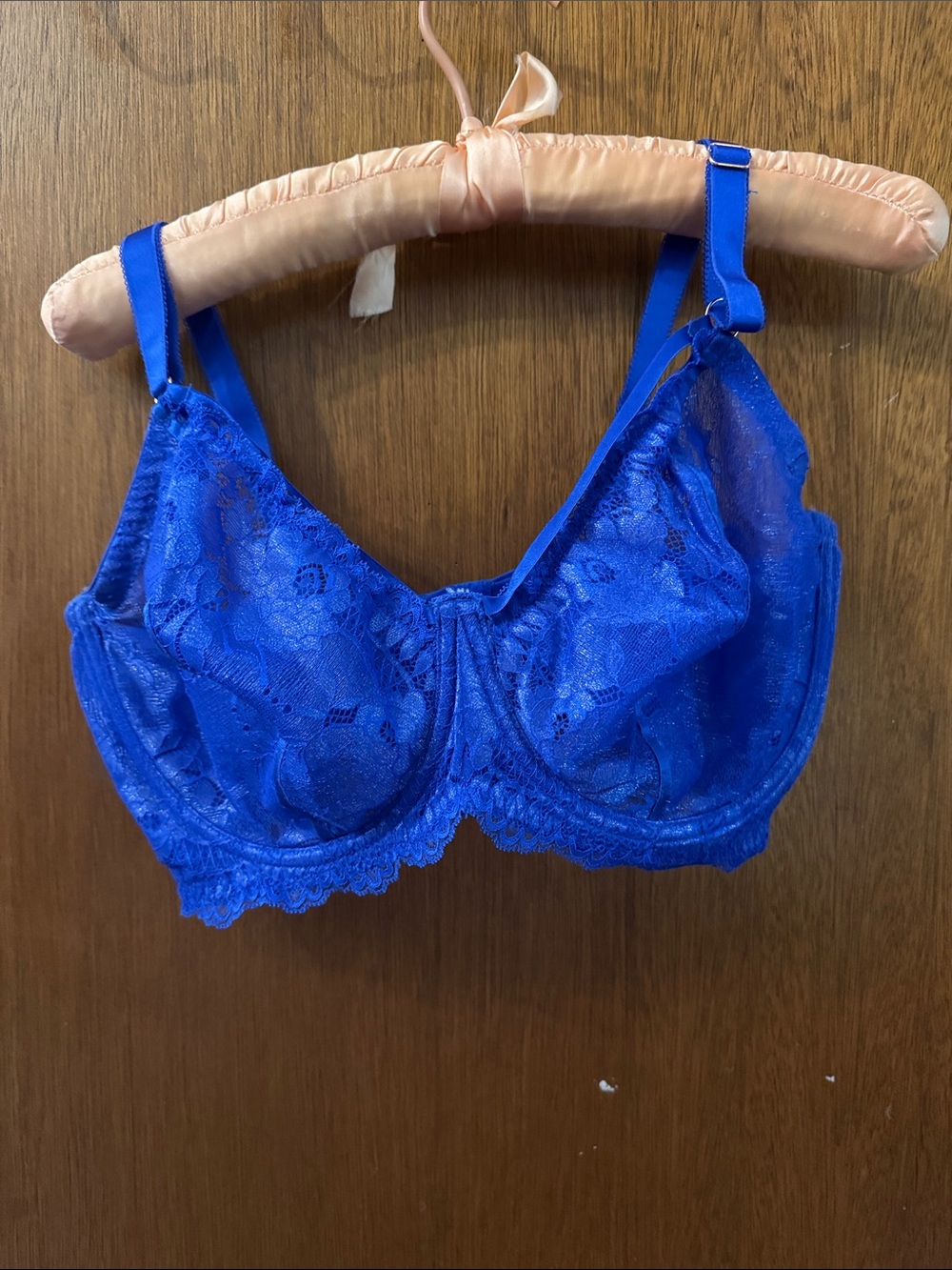 Secret Treasures Cobalt Blue Lace Underwire Bra